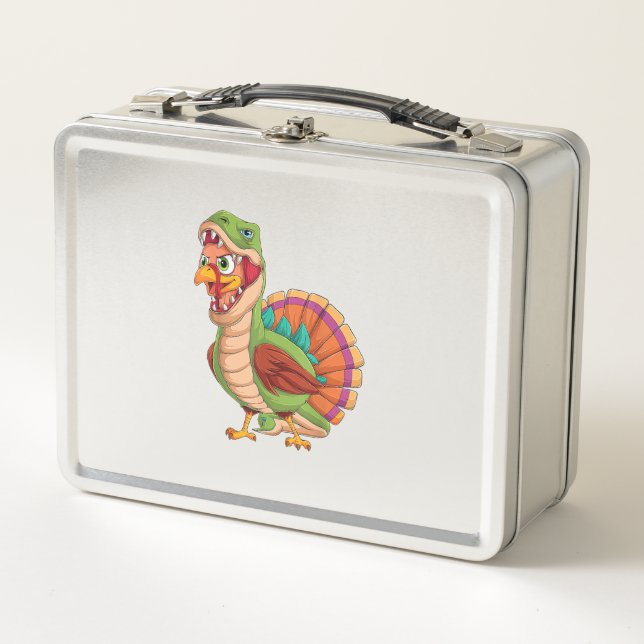 Lunch Box Dinosaur Thanksgiving Boys Turkey Saurus T rex Tur (Devant)