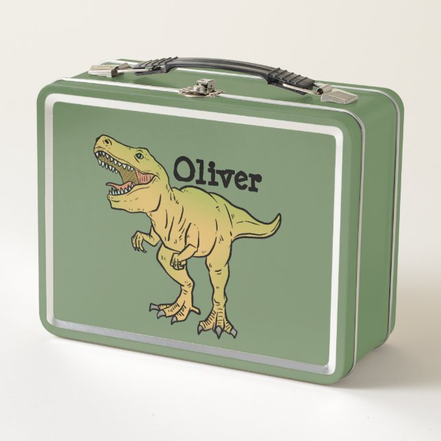 Lunch Box Dinosaure T-REX effrayant personnalisé (Devant)