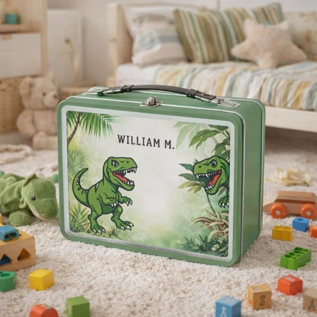 Lunch Box Dinosaure Tyrannosaurus Rex nom jungle (Créateur téléchargé)