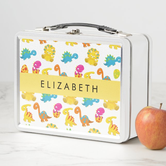 Lunch Box Dinosaures Mignons, Motif Des Dinosaures, Votre No (En situation)