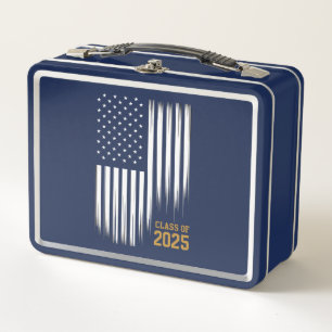 Lunch Box Diplômés de la promotion 2025 Drapeau américain