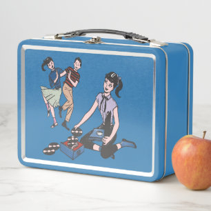 Lunch Box Disques vintage des années 50 "Dansez et chantez e