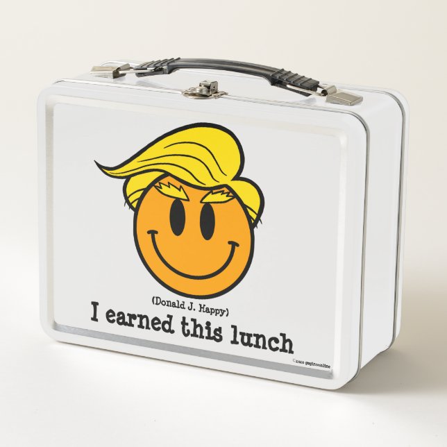 Lunch Box Donald J Happy "J'ai gagné ce déjeuner" (Devant)
