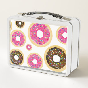 Lunch Box Donuts saupoudrés rose et marron Fun moderne Migno