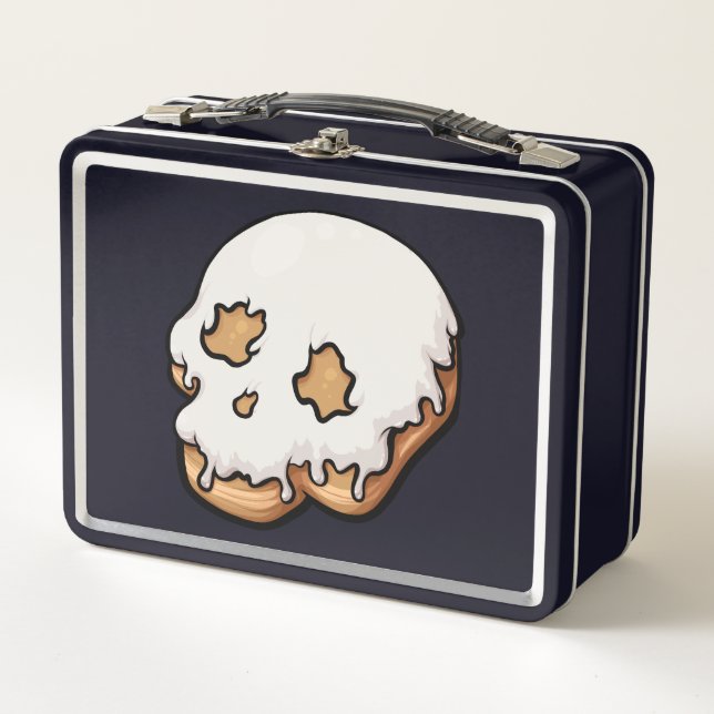 Lunch Box Doughnut de crâne doux et mortel (Devant)