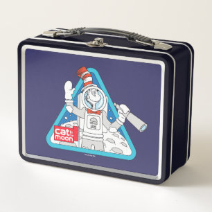 Lunch Box Dr Seuss Cat in the Moon Outer Space Graphic