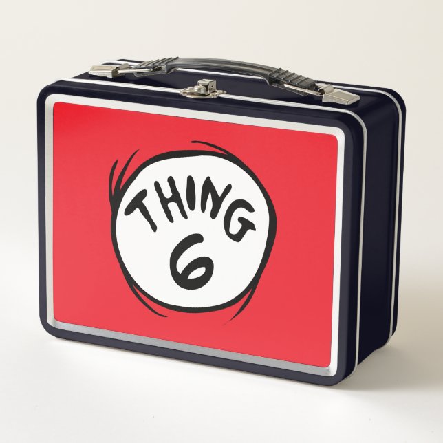 Lunch Box Dr. Seuss | Chose Personnalisée Un Chose Deux (Devant)