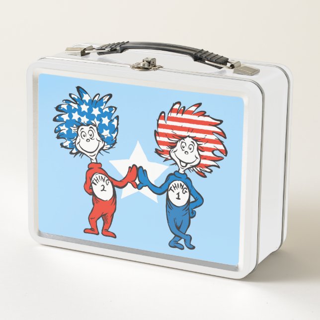Lunch Box Dr. Seuss | Chose Un Chose Deux Graphique Patrioti (Devant)