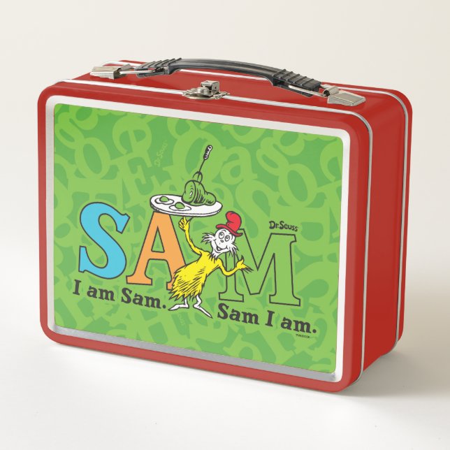 Lunch Box Dr. Seuss | Je suis Sam. Sam je suis. (Devant)