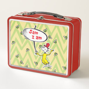 Lunch Box Dr. Seuss   Sam-I-Am tenant une pancarte