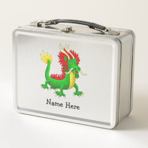 Lunch Box Dragon asiatique coloré