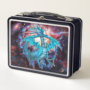 Lunch Box Dragon cosmique Turquoise