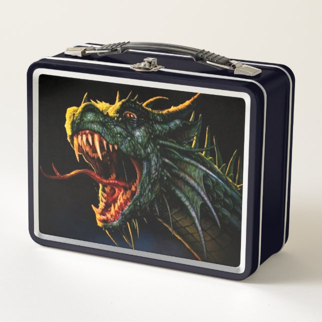 Lunch Box Dragon vert (Devant)
