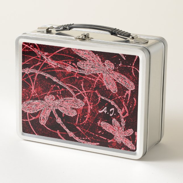 Lunch Box Dragonfly Red Haze (Devant)