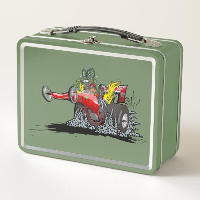 Lunch Box Dragster de dessin animé (Devant)