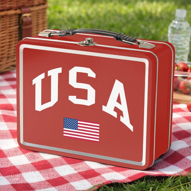 Lunch Box Drapeau américain de la fête de l'Indépendance pat (Créateur téléchargé)