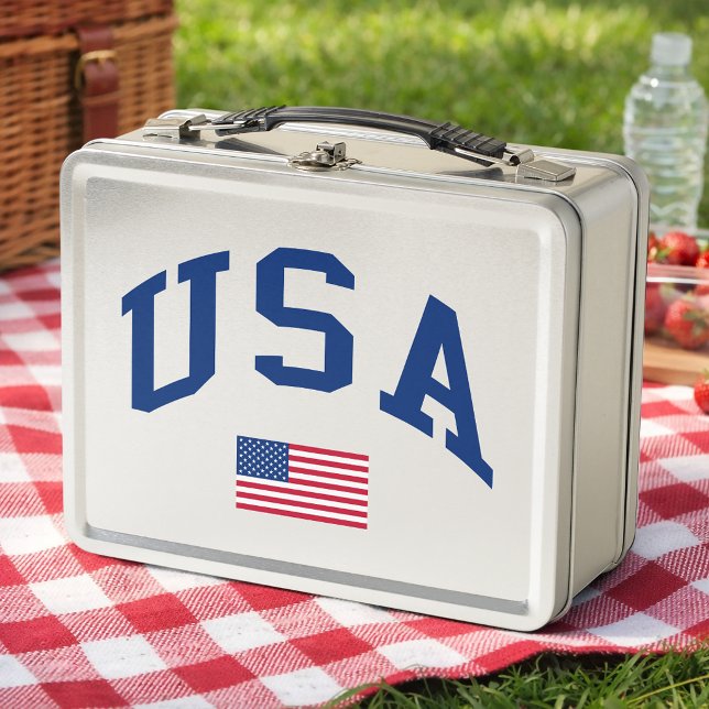 Lunch Box Drapeau américain de la fête de l'indépendance pat (Créateur téléchargé)