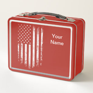 Lunch Box Drapeau américain grunge