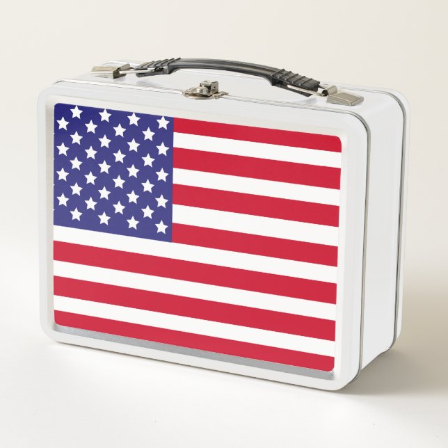 Lunch Box Drapeau américain patriotique Stars & Stripes Amer (Devant)