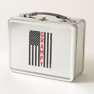 Lunch Box Drapeau américain vintage vector design patriotiqu