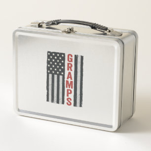 Lunch Box Drapeau américain vintage vectoriel patriotique Gr