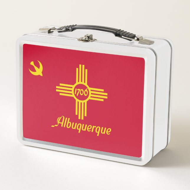 Lunch Box Drapeau d'Albuquerque, Nouveau-Mexique Boîte à lun (Devant)