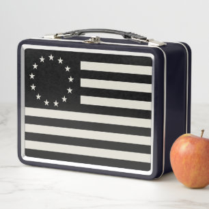 Lunch Box Drapeau de Betsy Ross en noir : Étoiles américaine