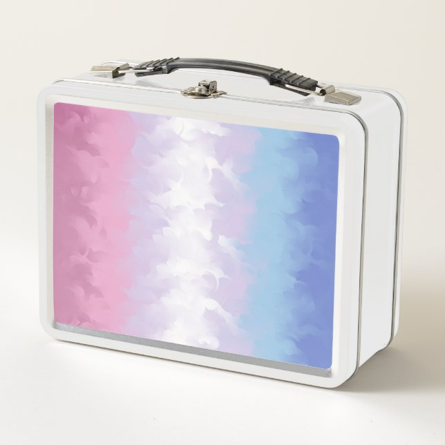 Lunch Box Drapeau de fierté bigenre abstrait fluffy pastel b (Devant)