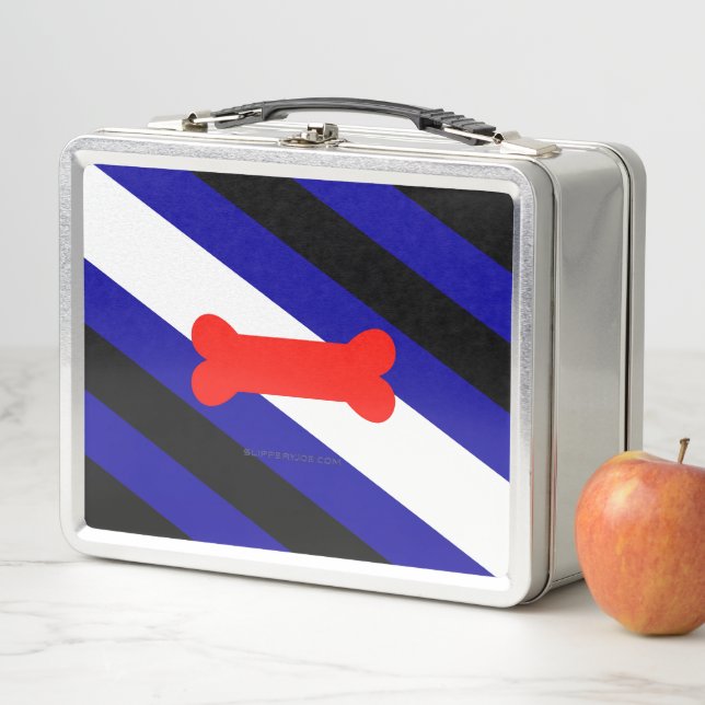 Lunch Box Drapeau de fierté de jeu de chiots de SlipperyJoe  (En situation)