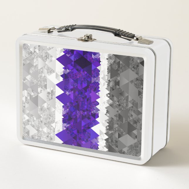 Lunch Box Drapeau de fierté Greygender Boho Géométrique Mod  (Devant)