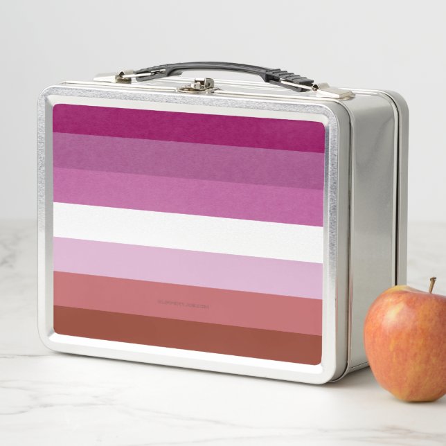 Lunch Box Drapeau de fierté lesbienne de SlipperyJoe féminin (En situation)