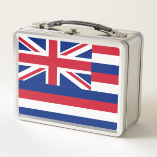 Lunch Box Drapeau de Hawaii Boîte à lunch métallique