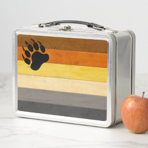 Lunch Box drapeau de la fierté de l'ours de SlipperyJoe's te