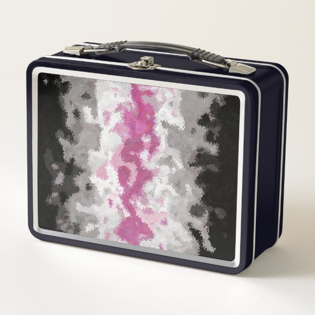 Lunch Box Drapeau de la fierté libraféminine abstrait marbré (Devant)