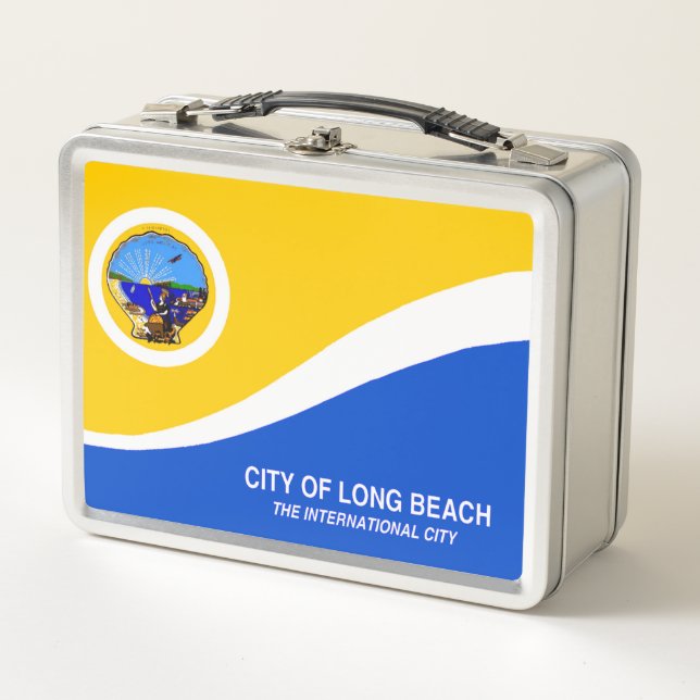 Lunch Box Drapeau de la ville de Long Beach (Devant)