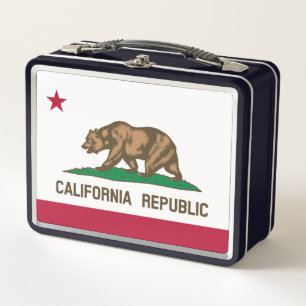 Lunch Box Drapeau de l'Ours de la République de Californie :