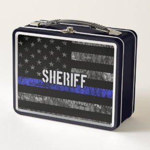Lunch Box Drapeau de police du shérif en détresse