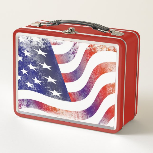 Lunch Box Drapeau des États-Unis (Devant)