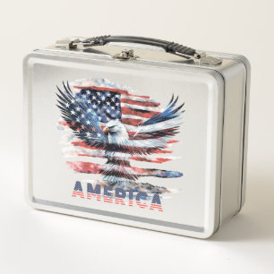 Lunch Box Drapeau des États-Unis. Amérique