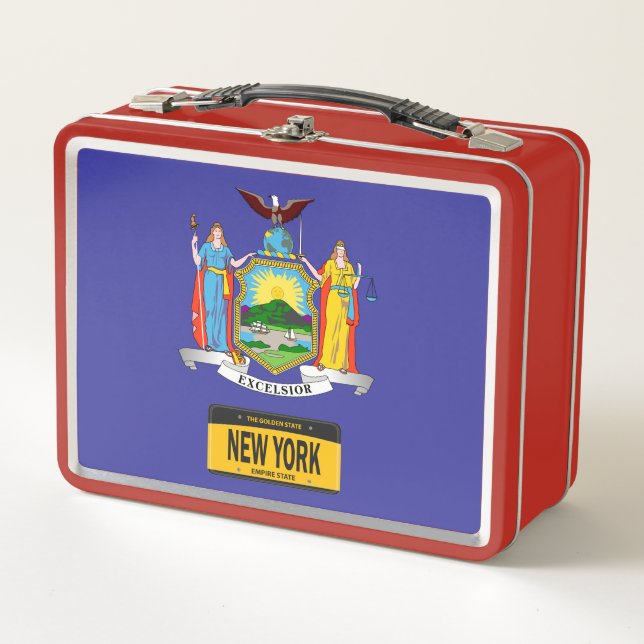 Lunch Box Drapeau d'État américain - New York (Devant)