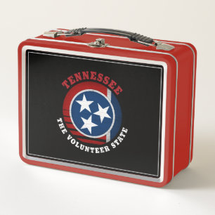 LUNCH BOX DRAPEAU D'ÉTAT DE VOLONTAIRE TENNESSEE