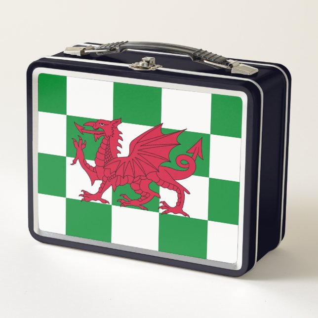 Lunch Box Drapeau mystique de dragon celtique rouge du Pays  (Devant)