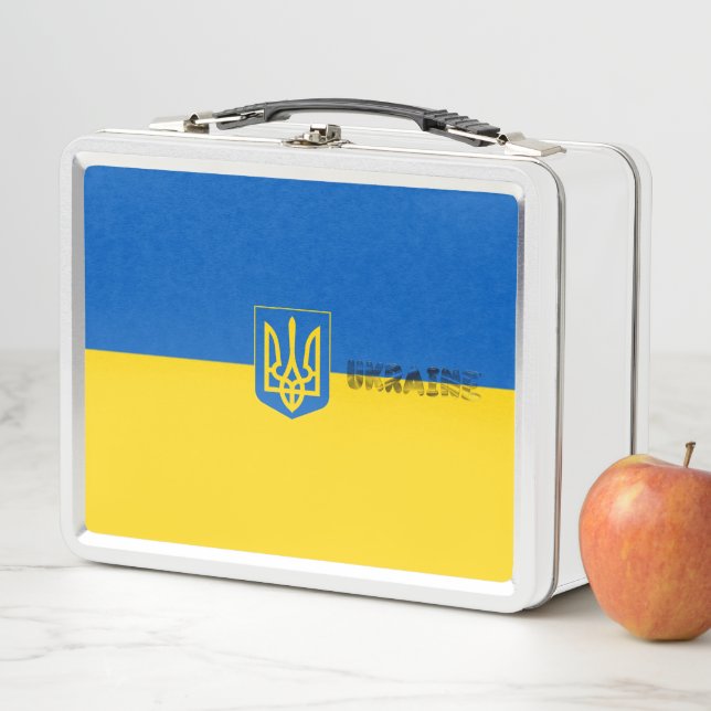 Lunch Box Drapeau ukrainien Armoiries (En situation)