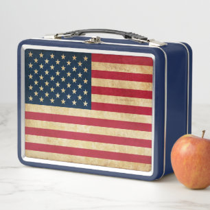 Lunch Box Drapeau Vintage patriotique américain