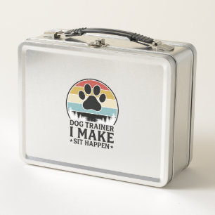 Lunch Box Dresseur de chiens, je fais asseoir, vintage, chem