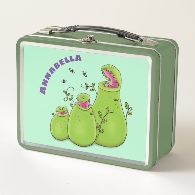 Lunch Box Drôle carnivore carnivore carnivore plante dessin  (Devant)