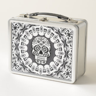 Lunch Box drôle crâne Mandala