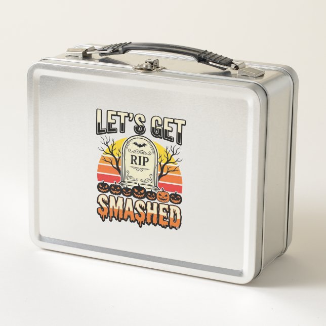 Lunch Box Drôle de Halloween Casse-gueule Design de Cimetièr (Devant)