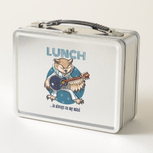Lunch Box Drôle Déjeuner De Chouette Est Toujours Sur Mon Es