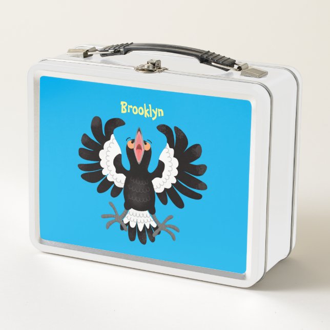 Lunch Box Drôle dessin animé de Magpie australienne (Devant)